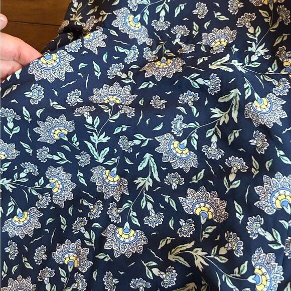 Max Studio Navy Floral Pull On Wide Leg Pants Size 2X NEW 98.00 - Picture 4 of 10